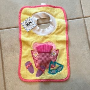 New with tags beach bag  Baby bib . Smoke free home